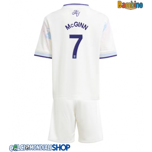 Maglie da calcio Aston Villa John McGinn #7 Terza Maglia Bambino 2025-26 Manica Corta + Pantaloni corti)